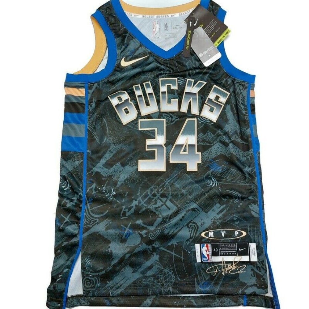 NWT Nike Giannis Antetokounmpo Select Series MVP Jersey Milwaukee Bucks